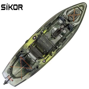 Sikor 2021 New Type Factory Direct Sale Kayak Model Dragler 396 Beta Desert Color Single Kayak Fishing Canoe/kayak With Pedals